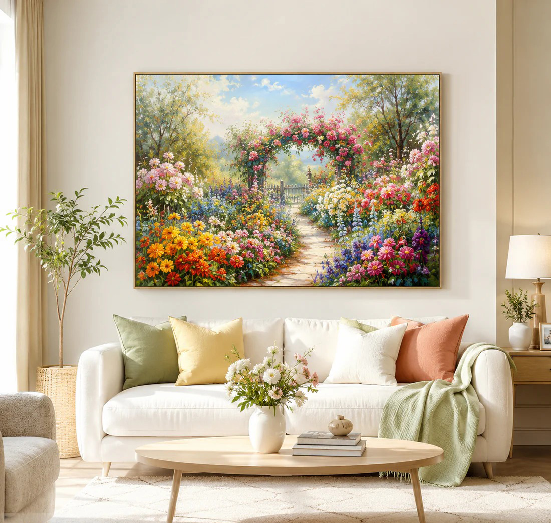 Tranh tráng gương vườn cổ tích
