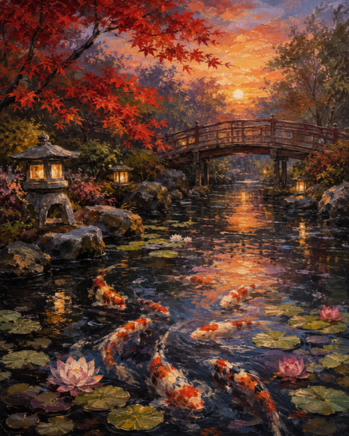 Vườn Zen yên bình